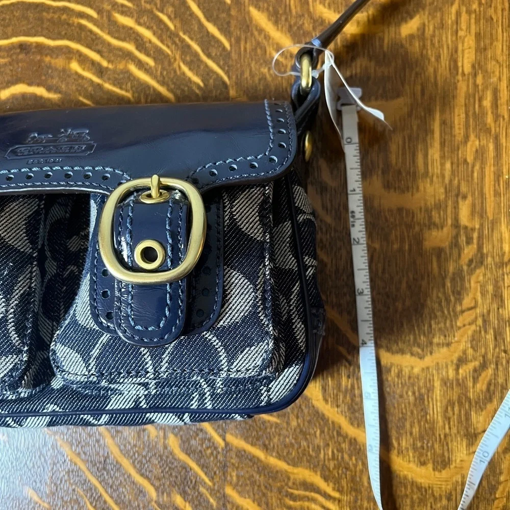 Coach NWT Rare Bleeker Signature Denim Jessie Swing Crossbody/Shoulder Bag